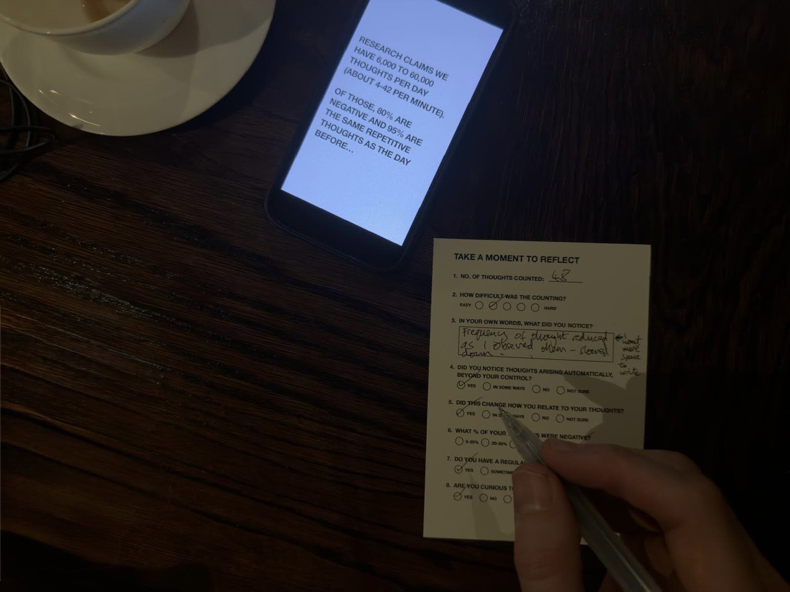 First test: Ben’s feedback